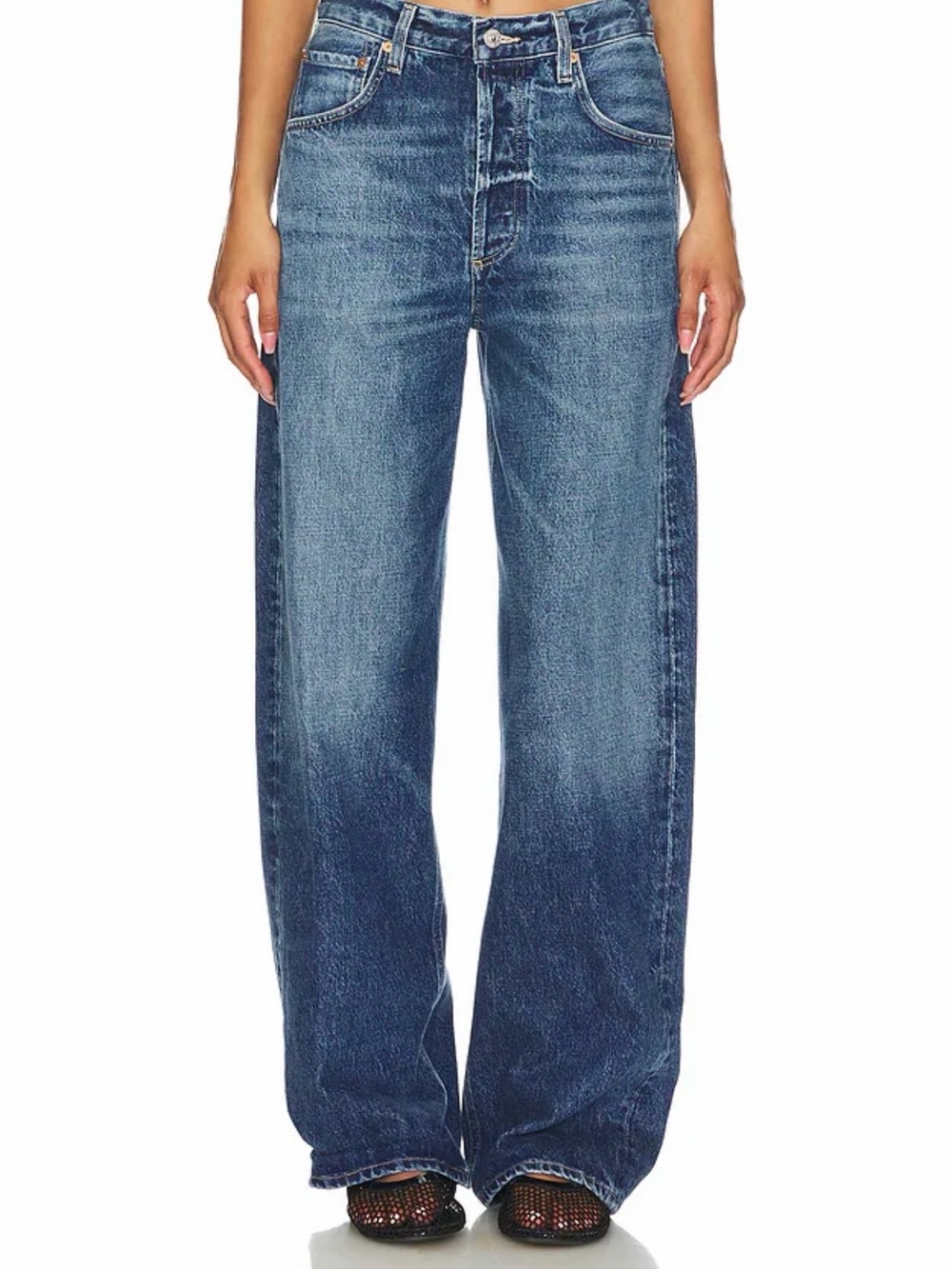 Citizens of Humanity Ayla Women's Jeans in Medium Blue - Picture 2 of 10